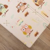 Owl Party Premium Katlamalı Bebek Oyun Matı / Halısı – 130x190 cm | 12 mm Kalınlık | Çift Taraflı, Taşınabilir, Isı ve Darbe Yalıtımlı