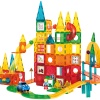 Magnetic Tiles 200 Parça Premium Manyetik Oyuncak/Bloklar Seti (Top+Araba) | Steam, Eğitici Bloklar