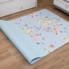 World Map Premium Bebek Oyun Matı / Halısı – 130x185 cm | 10 mm Kalınlık | Isı ve Darbe Yalıtımlı, Çift Taraflı