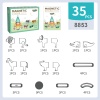 Magnetic Sticks 35 Parçalı Premium Manyetik Çubuklar, Bloklar Seti | Steam, Eğitici Bloklar