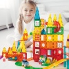 Magnetic Tiles 200 Parça Premium Manyetik Oyuncak/Bloklar Seti (Top+Araba) | Steam, Eğitici Bloklar