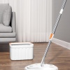 Temiz Kirli Suyu Ayırma Özellikli Mop Seti-paspas Beyaz Kare Mop 1 Mikrofiber Bez Hediye mop Toplam 2 adet Bez