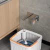 Temiz Kirli Suyu Ayırma Özellikli Mop Seti-paspas Beyaz Kare Mop 1 Mikrofiber Bez Hediye mop Toplam 2 adet Bez