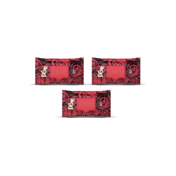 3 Paket Red Rose Islak Havlu Mendil 90 Adet Kapaklı Gül Kokulu