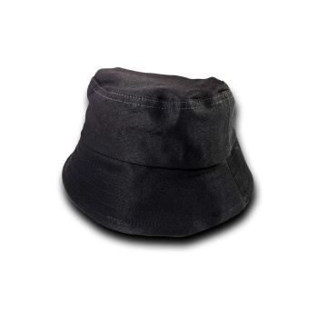 Unisex Kova Şapka Balıkçı Şapka Bucket Hat Siyah
