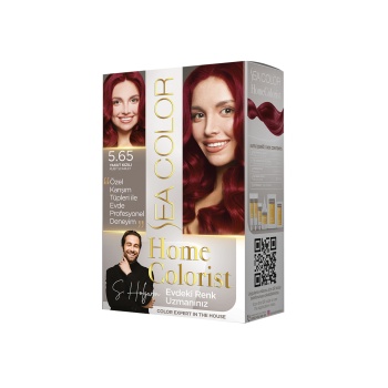 2 Tüp Home Colorist 5.65 Yakut Kızılı Premium Saç Boyası Evde Profesyonel Sonuç