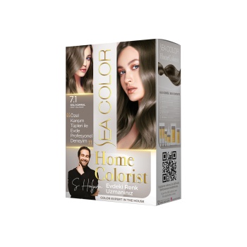 2 Tüp Home Colorist 7.1 Sisli Kumral Premium Saç Boyası Evde Profesyonel Sonuç