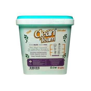 Clean Team Beyaz Sabun Kokulu Ekstra Kalın Ev Ofis Temizlik Havlusu 250 Adet