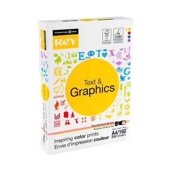 Rey Text Graphics A4 160 gr 250 Yaprak 21x29,70 Gramajlı 250 Li