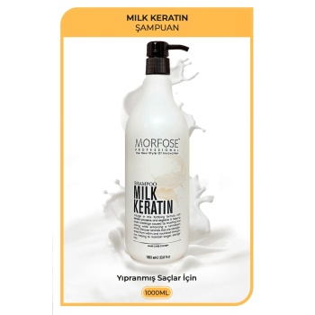 Milk Keratin Şampuan 1000 ML - Besleyici Koruyucu Etki