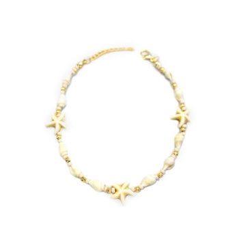 Deniz Kabuğu Halhal - Beyaz