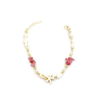 Deniz Kabuğu Halhal - Koyu Pembe