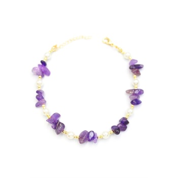 Taşlı Halhal - Mor