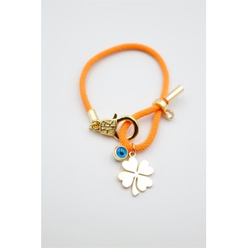 İpli Yonca Bileklik - Turuncu