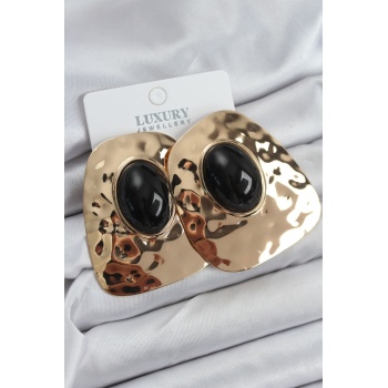 Pirinç Gold Renk Vintage Kadın Küpe - TJ-BKP11223