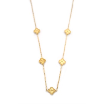 Vc Yonca Kolye - Altın