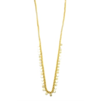 Pul Sallantılı Kolye - Altın