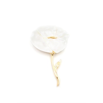 Gelincik Broş - Beyaz