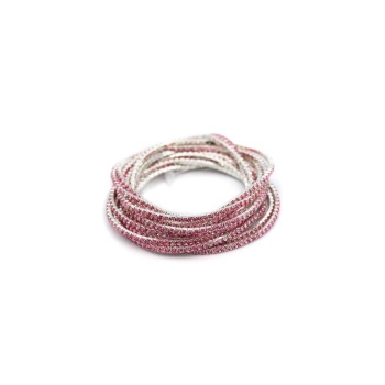 6lı Lastikli Bileklik - Pembe