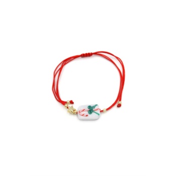 Murano Cam Yeni Yıl Bileklik - Kırmızı