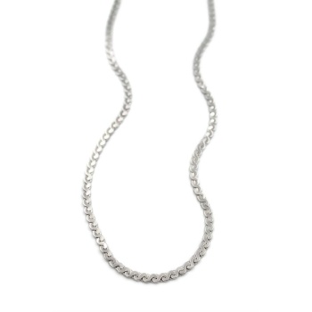 Ezme Zincir Sonsuzluk Kolye - Gümüş