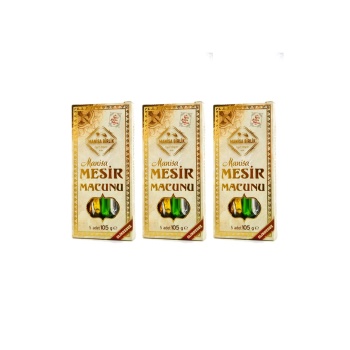 3 lü Mesir Macunu Glikozsuz 3x5 Adet Çubuk 315 gr
