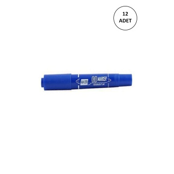 12 Adet Aıhao 319 Çift Taraflı Cd Kalemi Mavi