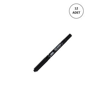 12 Adet Aıhao 319 Çift Taraflı Cd Kalemi Siyah