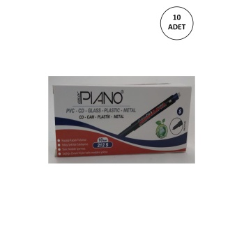 10 Adet Pıano Cd Kalemi 212-s 10 Lu Set Mavi