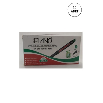 10 Adet Pıano Cd Kalemi 212-s 10 Lu Set Yeşil