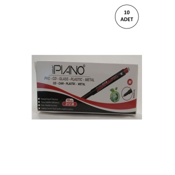 10 Adet Pıano Cd Kalemi 212-m 10 Lu Set Kırmızı