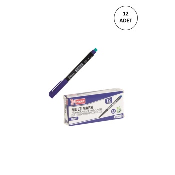 12 Adet Mikro Mk-419 M Cd Kalemi Mavi