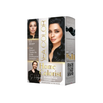 2 Tüp Home Colorist 1.1 Gece Mavisi Premium Saç Boyası Evde Profesyonel Sonuç