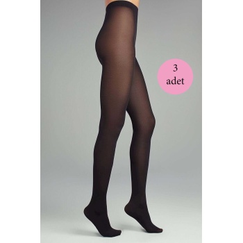 3 Adet Kadın Siyah Mikro 40 Külotlu Çorap