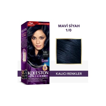 Koleston Intense Saç Boyası 1/0 Mavi Siyah - Salon Kalitesi