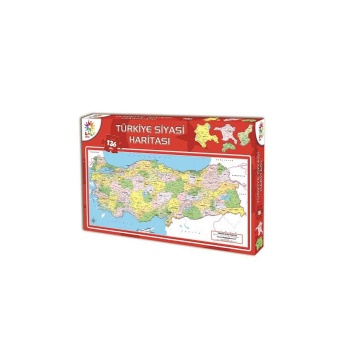 Laço Türkiye Siyasi Harıta Puzzle Kutulu 136 Parça