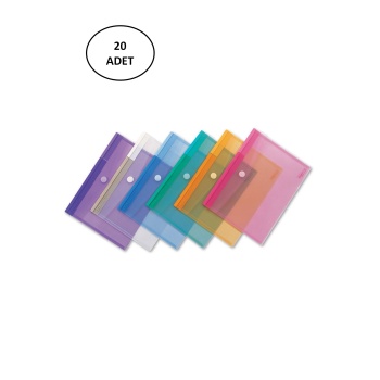 Comix Comıx F118A Şeffaf Plastik Evrak Zarfı 20 Adet