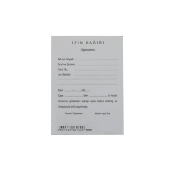 Kocaoluk İzin Kağıdı
