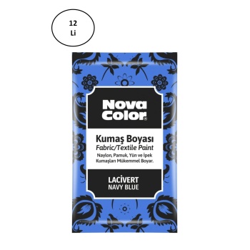 Nova Color Toz Kumaş Boyası Lacivert 12 Gr Nc-909 12li