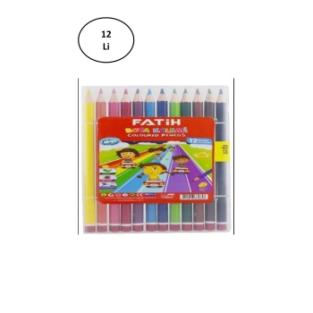 Fatih Kuruboya Mercanlı 12 Renk Çantalı 12li