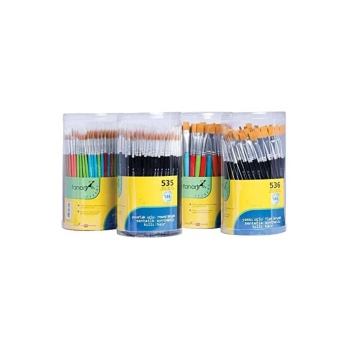 Fanart Academy Seri 536 Fırça Seti (144ad) Düz Kesik 6-8-10-12