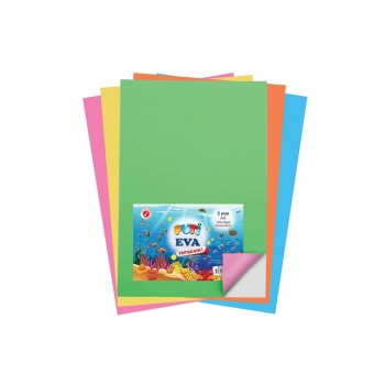 Puti Eva Yapışkanlı A4 Ebat 10lu Karışık Renk VİVA.1123
