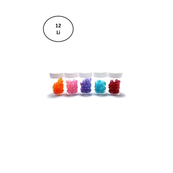 Mikro Renkli Büyük Boncuk Gg 12-08nb 12li