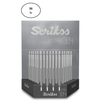 Scrikss 304 Tükenmez Kalem Siyah-beyaz Karışık 36lı