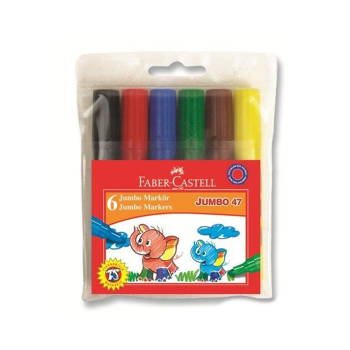 Faber Castell Fc Jumbo 47 Markör 6lı Poşet