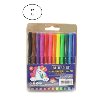 Rubenis 12 Renkli Keçeli Kalem 6450 12li
