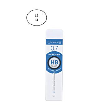 Tombow MONO-WX Profesyonel Uç 0.7mm 40lı Tüp HB 12li