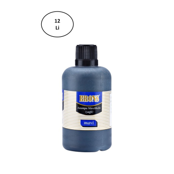 Brons Br-329 Istampa Mürekkebi 50 Cc Mavi 12li