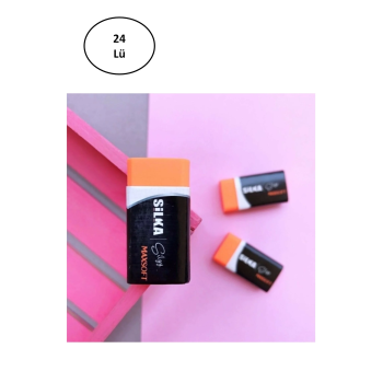 Silka Maxsoft Turuncu Silgi 24lü