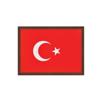 Türk Bayrağı 25X35 Mdf Çerçeveli